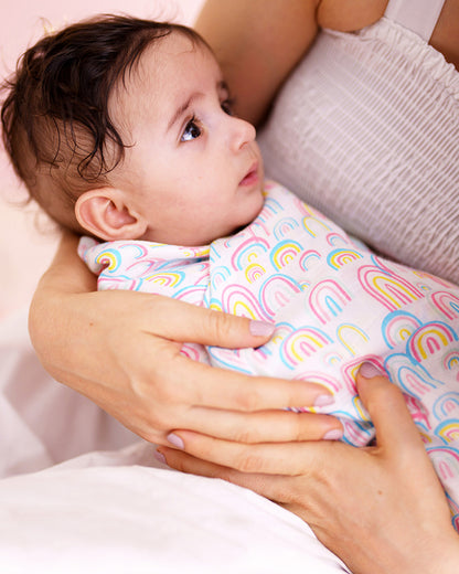 Haus & Kinder Rainbow Collection Swaddle-100% Cotton Muslin-Pack of 3-Infant Wraps