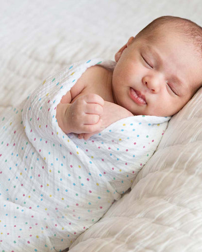 Haus & Kinder Rainbow Collection Swaddle-100% Cotton Muslin-Pack of 3-Infant Wraps
