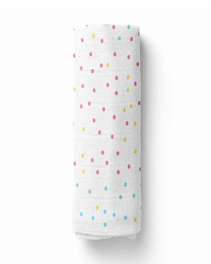 Haus & Kinder Rainbow Collection Swaddle-100% Cotton Muslin-Pack of 3-Infant Wraps