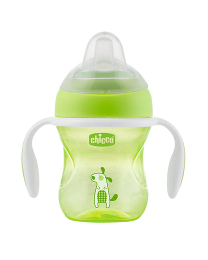 Chicco Transition Cup Spout Sipper-With Extra Soft Silicone Spout-Spill Proof-Assorted-200 ml