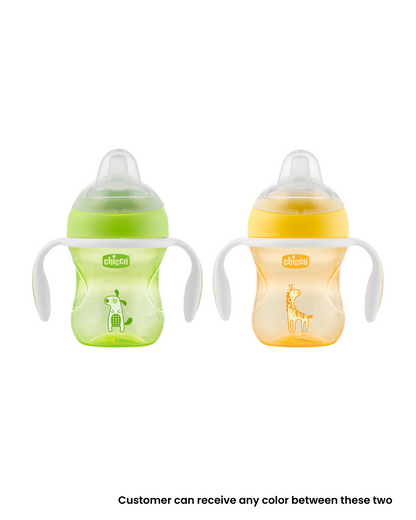 Chicco Transition Cup Spout Sipper-With Extra Soft Silicone Spout-Spill Proof-Assorted-200 ml