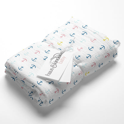 Haus & Kinder Oasis Collection Swaddle-100% Cotton Muslin-Pack of 3-Infant Wraps