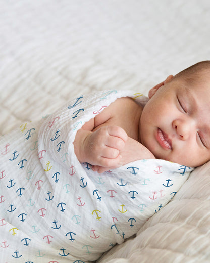 Haus & Kinder Oasis Collection Swaddle-100% Cotton Muslin-Pack of 3-Infant Wraps