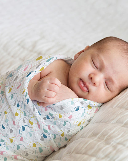 Haus & Kinder Nautical Collection Swaddle-100% Cotton Muslin-Pack of 5-Infant Wraps