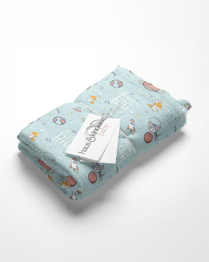 Haus & Kinder Nautical Collection Swaddle-100% Cotton Muslin-Pack of 5-Infant Wraps