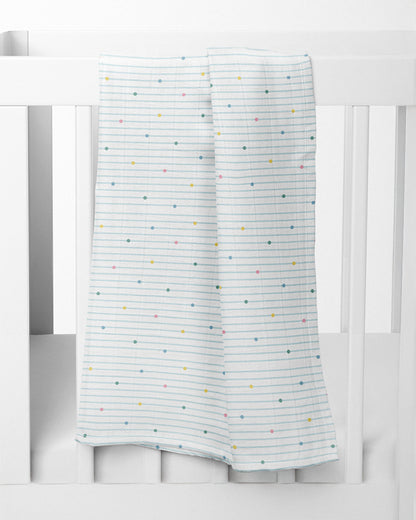 Haus & Kinder Nautical Collection Swaddle-100% Cotton Muslin-Pack of 5-Infant Wraps