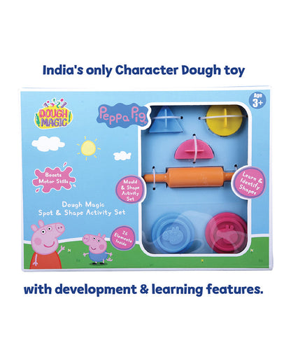 Dough Magic Peppa Pig Spot & Shape Activity Set-Art & Craft Kit-18M+