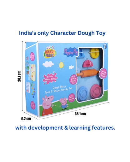 Dough Magic Peppa Pig Spot & Shape Activity Set-Art & Craft Kit-18M+