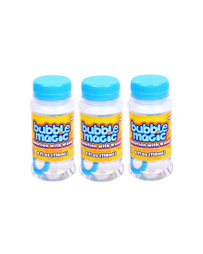 Bubble Magic 118 ML Solution with Wand-Pack Of 3-Art & Craft Kit-18M+