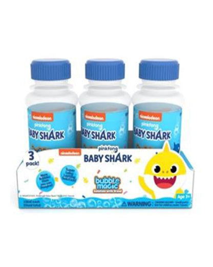 Bubble Magic Baby Shark 118 ML Solution with Wand-Pack Of 3-Art & Craft Kit-18M+