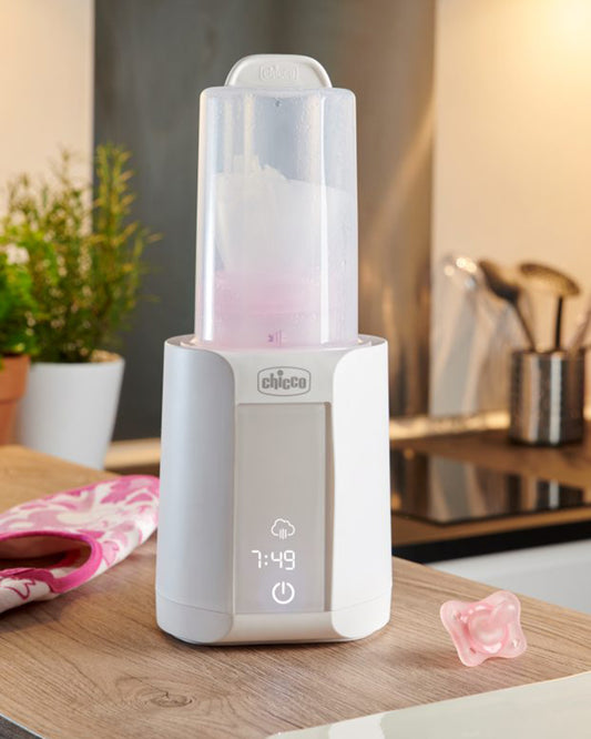 Chicco Bottle Warmer & Sterilizer-Electric Steam-With Touch Display-Auto Shut Off-1 Bottle Capacity