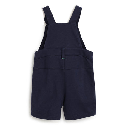 Chicco Dark Blue Dungaree-Solid-Cotton-For Infants