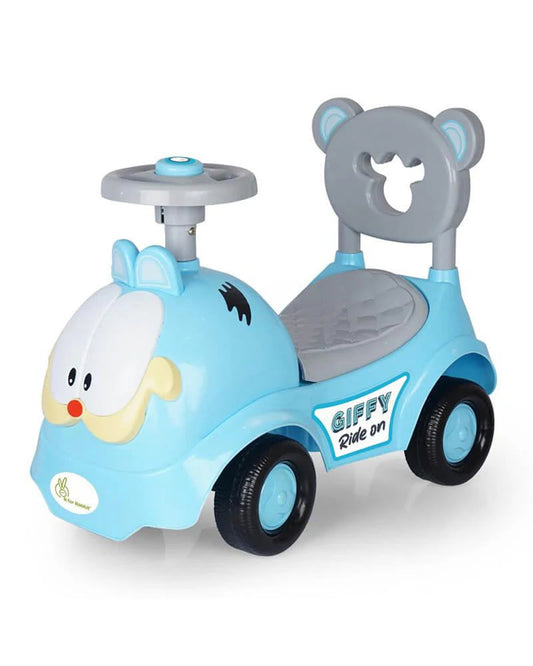 R for Rabbit Giffy Baby Ride on-Inbuilt Music-Smooth Steering-Rear Brake System-1Y to 3Y (Upto 20Kg)-Blue