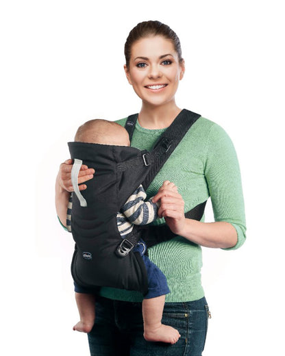 Chicco Easy Fit Baby Carrier-2 Carry Positions-Extra Neck Support-For 0M+ (Upto 9Kg)-Black Night