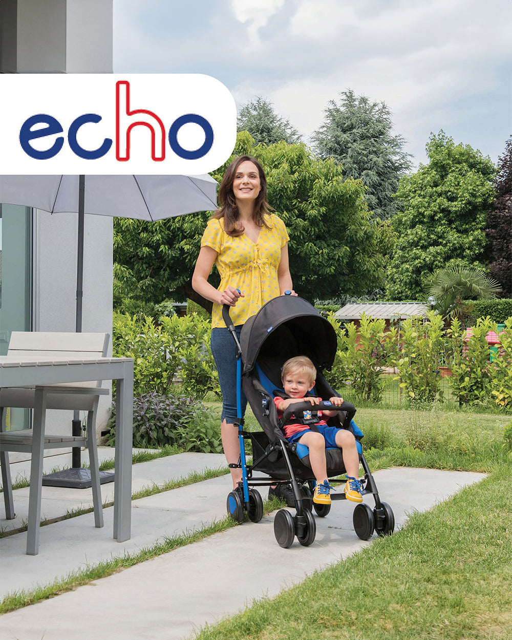 chicco echo stroller black Chicco Echo Baby Stroller-Soft Padded Bumper Bar-Compact Umbrella Fold-For 0M+ (Upto 22Kg)-Stone Black-Extra 5% Off – duckduckbaby