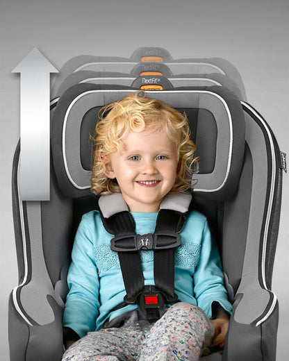 Chicco Nextfit Zip Baby Car Seat-Convertible (Front & Rear Facing)-With Latch System-For 0M+ (Upto 30Kg)-Carbon