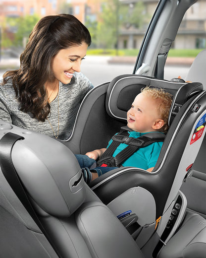 Chicco Nextfit Zip Baby Car Seat-Convertible (Front & Rear Facing)-With Latch System-For 0M+ (Upto 30Kg)-Carbon