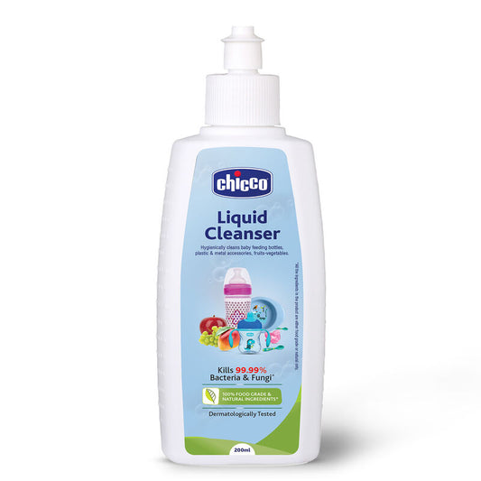 Chicco Liquid Multipurpose Cleanser Bottle-Baby Safe-Kills 99.9% Bacteria & Fungi-Dermatologically Tested