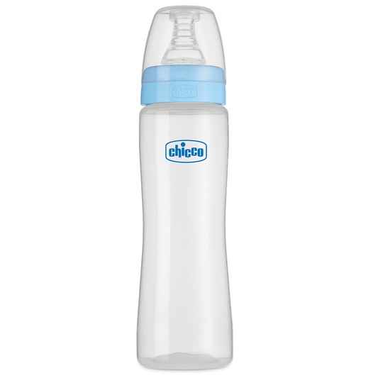 Chicco Feed Easy Feeding Bottle-Anti Colic-Medium Flow-250 ml-Blue-2M+