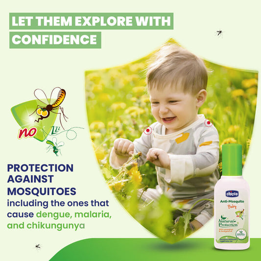 Chicco Natural Mosquito Repellent Fabric Roll on For Infants-With Natural Active Ingredients