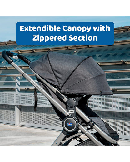 chicco best friend stroller Chicco Best Friend Pro Baby Stroller-Height Adjustable Parent Handle Bar-Flat Reclining & Reversible Seat-One Hand Fold-Shock Absorbing Wheels-6 Months Warranty-For 0 to 4Y (Upto 22Kg)-Pirate Black-Extra 5% Off – duckduckbaby