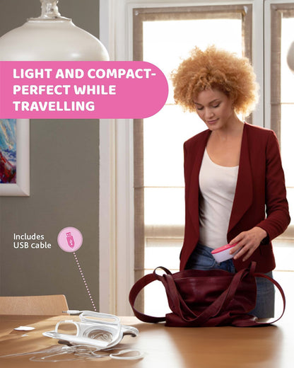 Chicco Portable Electric Breast Pump-Dual Phase Technology with 5 Intensity Levels-Comfortable & Compact-USB Rechargeable-Ideal for Home & Travel-Milk Expression Pump