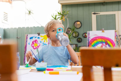 Chicco Kids Pop-Up Cup-Blue-With Soft Silicone Spout-350 ml