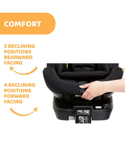 Chicco Seat3Fit Classic-2 Reclining Positions-360 Degree Rotation System-For 0 to 7Y-Black