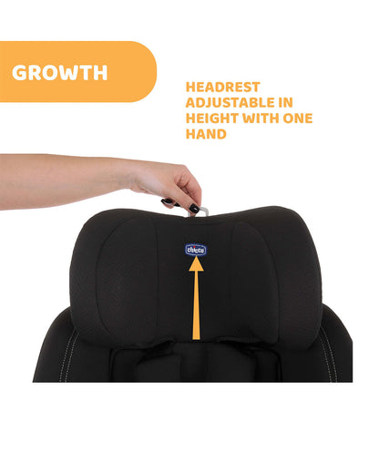 Chicco Seat3Fit Classic-2 Reclining Positions-360 Degree Rotation System-For 0 to 7Y-Black