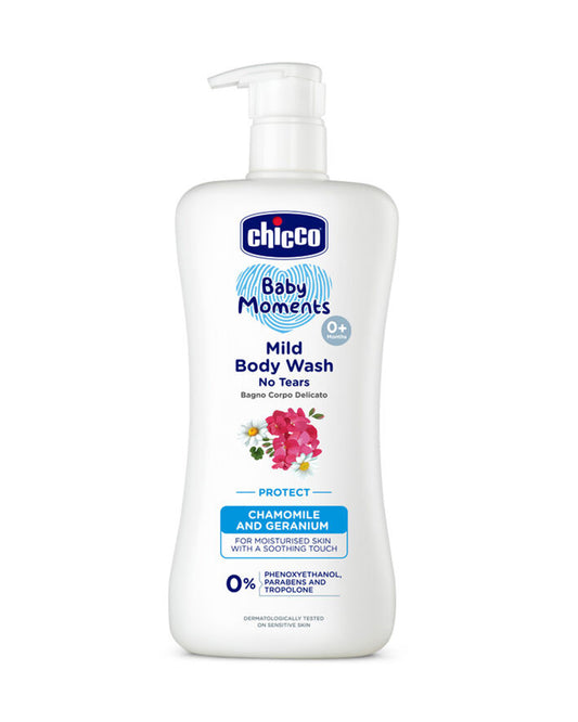 Chicco Baby Moments Mild Body Wash Protect-With Chamomile & Geranium