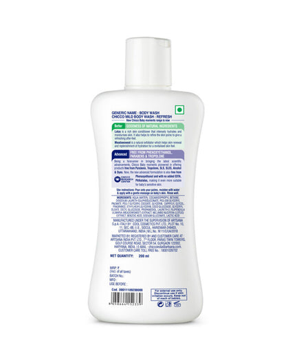 Chicco Baby Moments Mild Body Wash Refresh-With Lotus & Meadowsweet