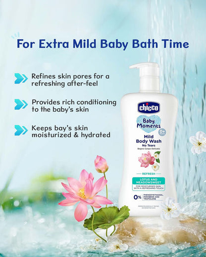 Chicco Baby Moments Mild Body Wash Refresh-With Lotus & Meadowsweet