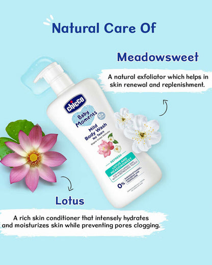 Chicco Baby Moments Mild Body Wash Refresh-With Lotus & Meadowsweet