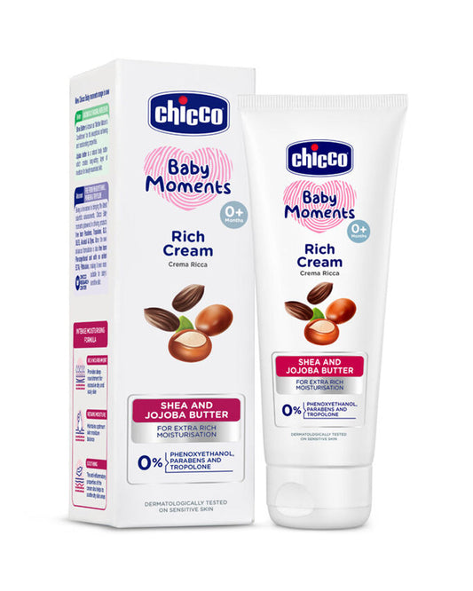 Chicco Baby Moments Rich Baby Cream-With Shea & Jojoba Butter