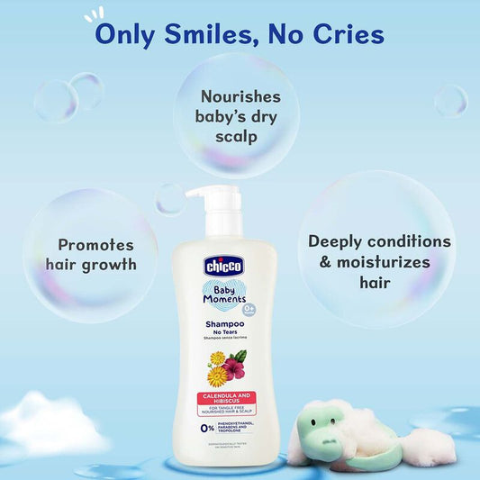 Chicco Baby Moments Baby Shampoo-With Calendula & Hibiscus