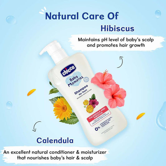 Chicco Baby Moments Baby Shampoo-With Calendula & Hibiscus