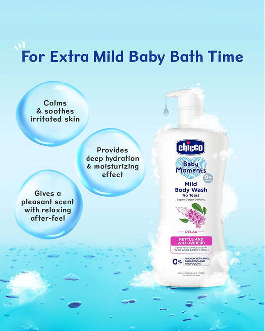 Chicco Baby Moments Mild Body Wash Relax-With Nettle & Willowherb