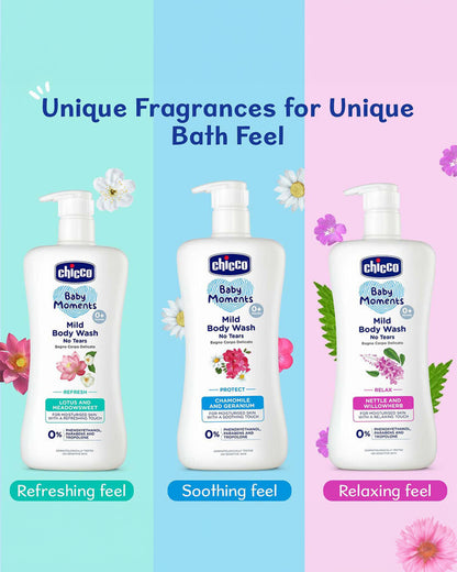 Chicco Baby Moments Mild Body Wash Relax-With Nettle & Willowherb