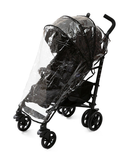 Chicco Lite Way 4 Stroller-Compact Umbrella Fold-Large Canopy-For 0M+ (Upto 22Kg)-Jet Black