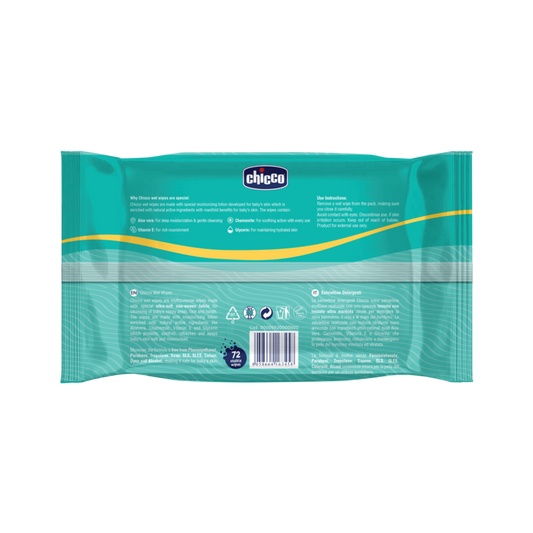 Chicco Baby Wet Wipes-With Aloe Vera & Chamomile