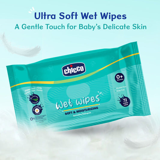 Chicco Baby Wet Wipes-With Aloe Vera & Chamomile