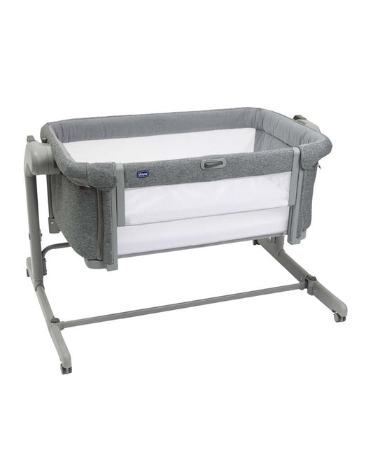 Chicco Next2Me Magic Evo Co-Sleep Crib-With Rocking Mode-Enhanced Ventilation With Mesh Windows-Sliding Barrier System-11 Level Height Adjustments-Dark Grey