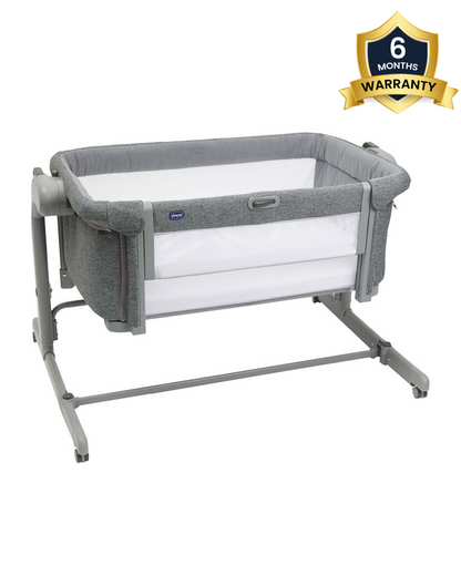 Chicco Next2Me Magic Evo Co-Sleep Crib-With Rocking Mode-Enhanced Ventilation With Mesh Windows-Sliding Barrier System-11 Level Height
