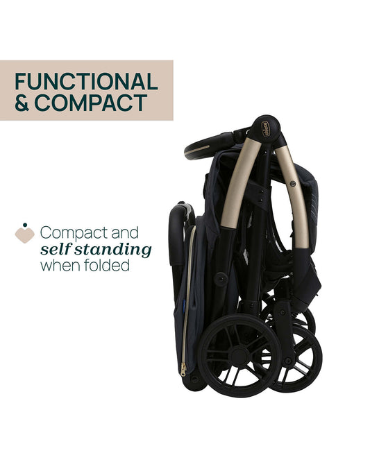 Chicco Goody Xplus Baby Stroller-Big Wheels With Shock Absorbers-4 Position Adjustable Backrest-For 0 to 4Y-Dark Shadow