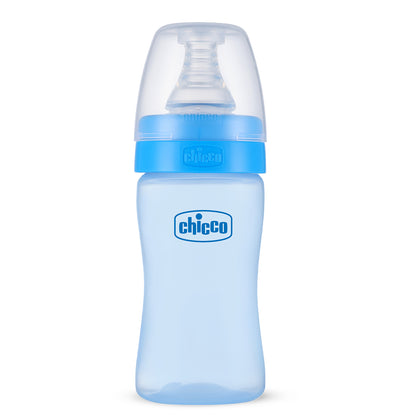 Chicco Feed Easy Feeding Bottle-Anti Colic System-125 ml-Blue-0M+