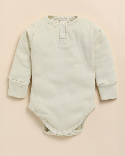 Cot & Candy Baby Oatmeal & Ginger Bodysuit with Pants-Solid-Organic Cotton-For Infants