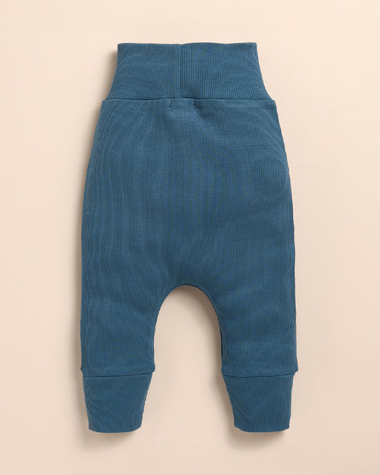 Cot & Candy Baby Mustard & Denim Bodysuit with Pants-Solid-Organic Cotton-For Infants