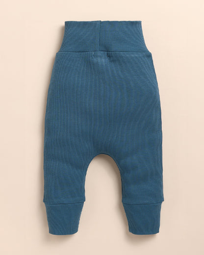 Cot & Candy Baby Time Of Whale & Denim Bodysuit with Pants-Printed-Organic Cotton-For Infants