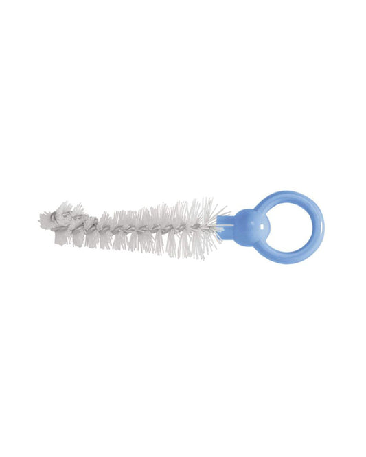 Chicco 3 in 1 Bottle Brush-Nylon Bristles-With Tong And Specific Brush For Teat-Blue & White