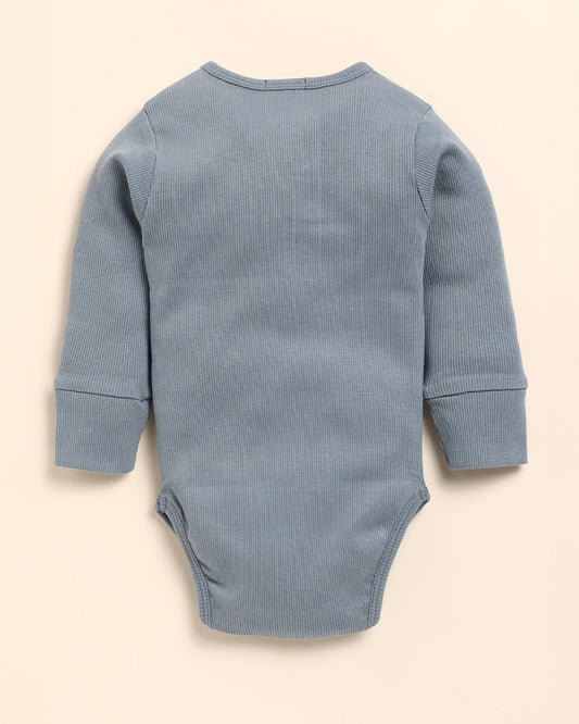 Cot & Candy Baby Aqua Bodysuit with Leggings-Solid-Organic Cotton-For Infants